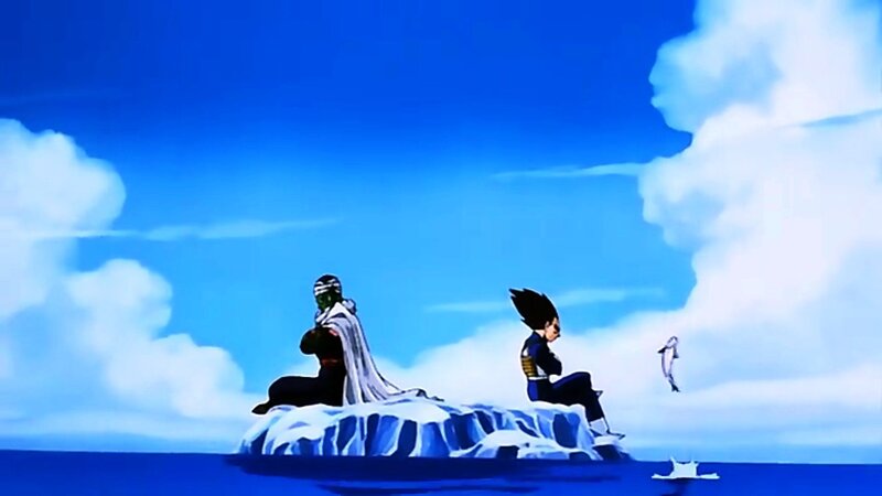 Vegeta and Piccolo on an ice floe