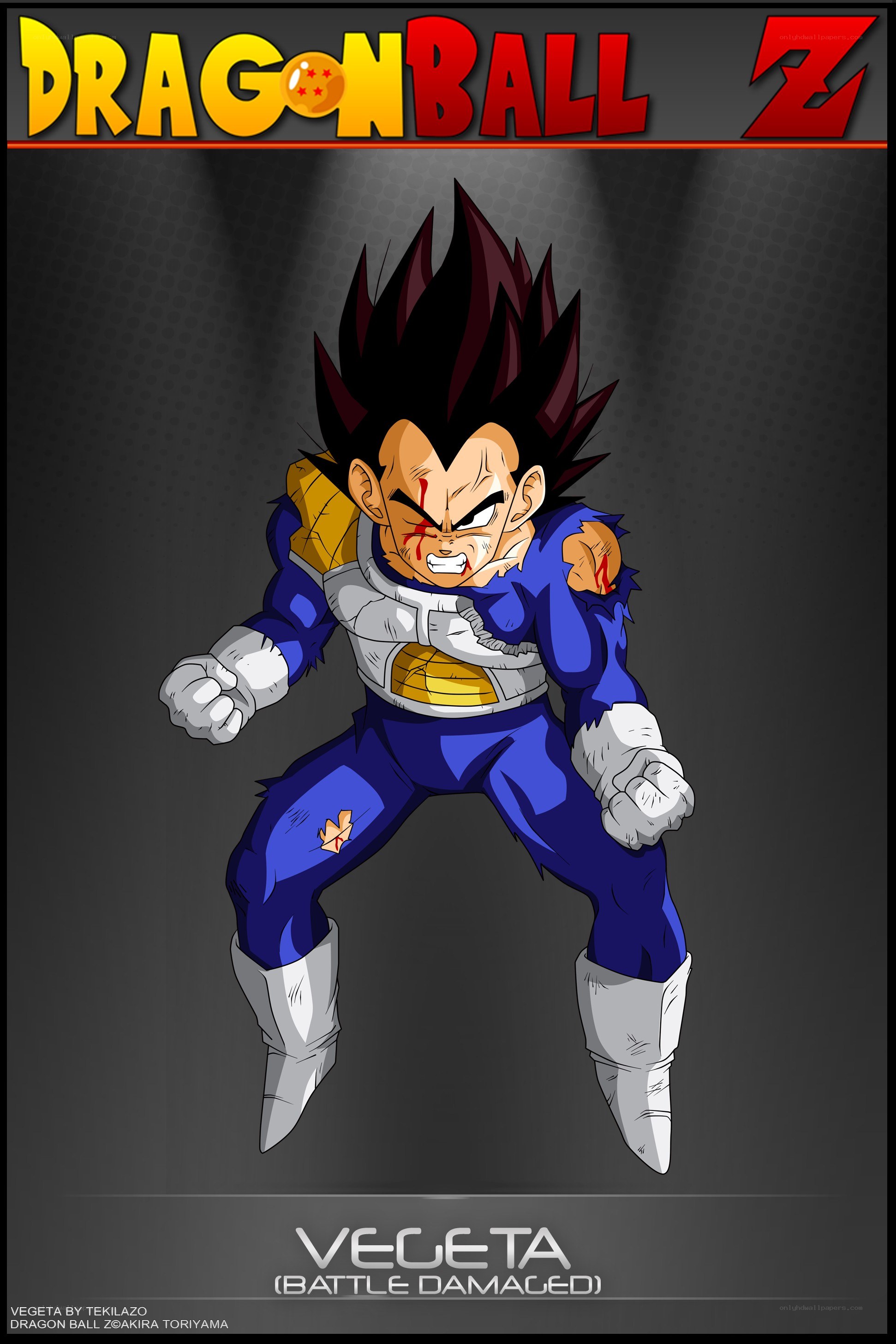 Vegeta battle damaged