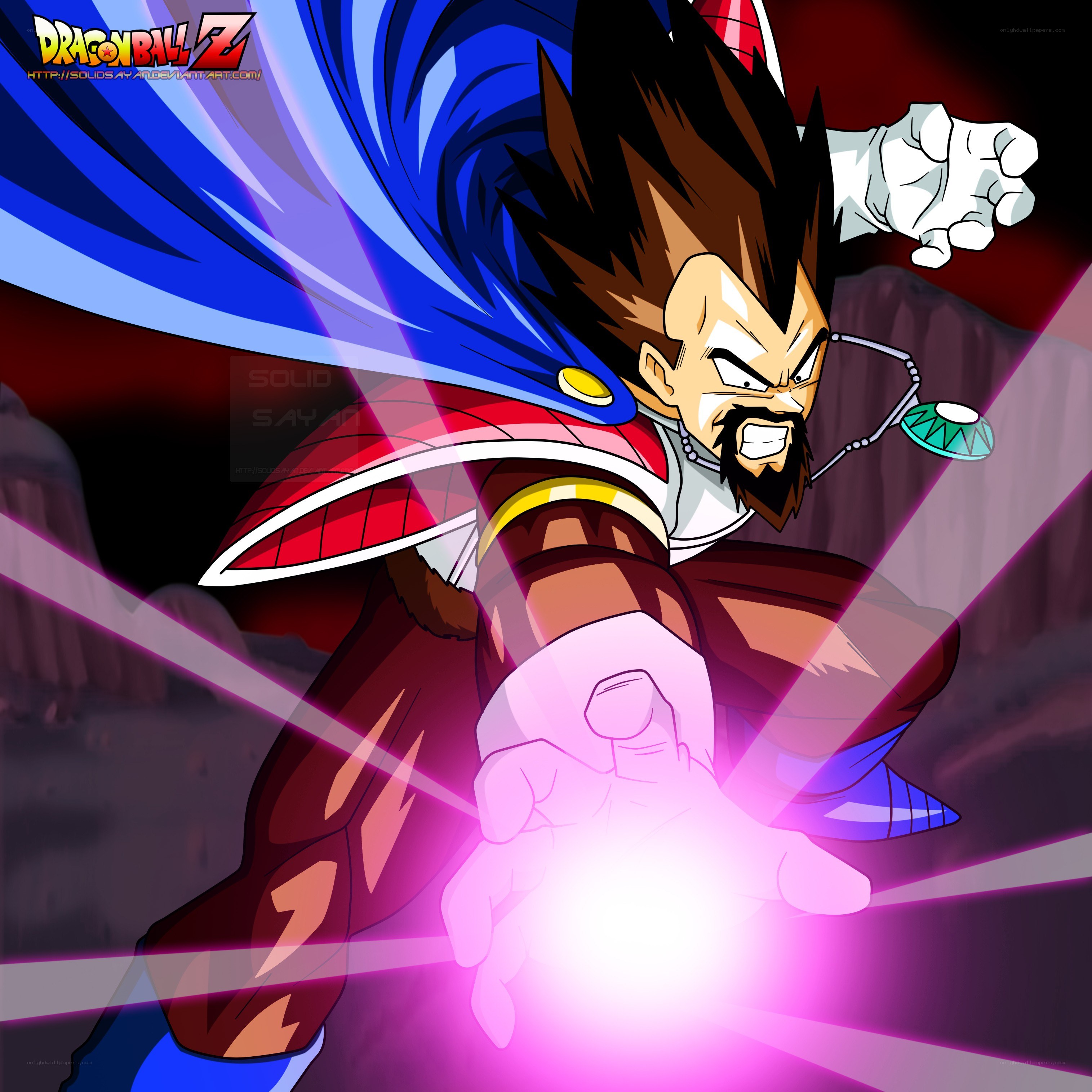 Vegeta charging a energy blast