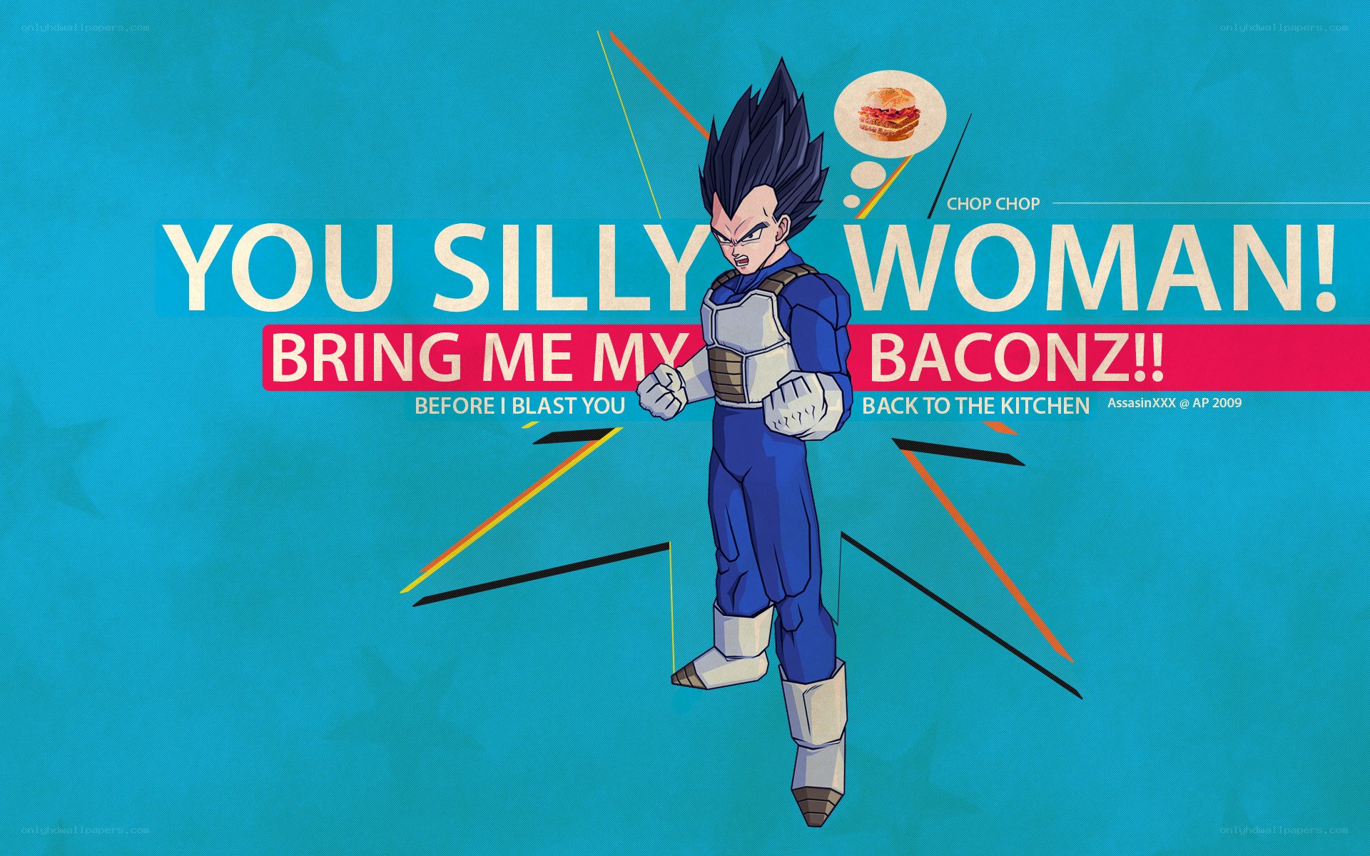 Vegeta demands bacon