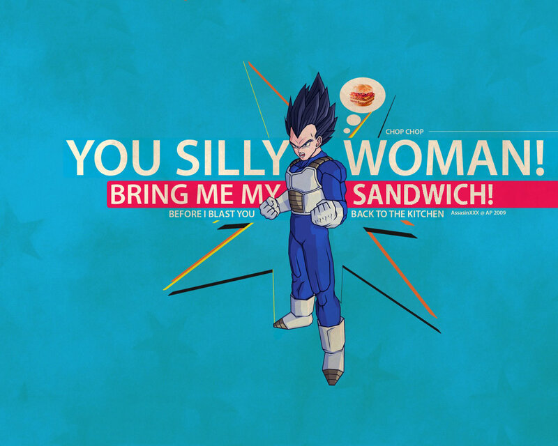 Vegeta demands sandwich