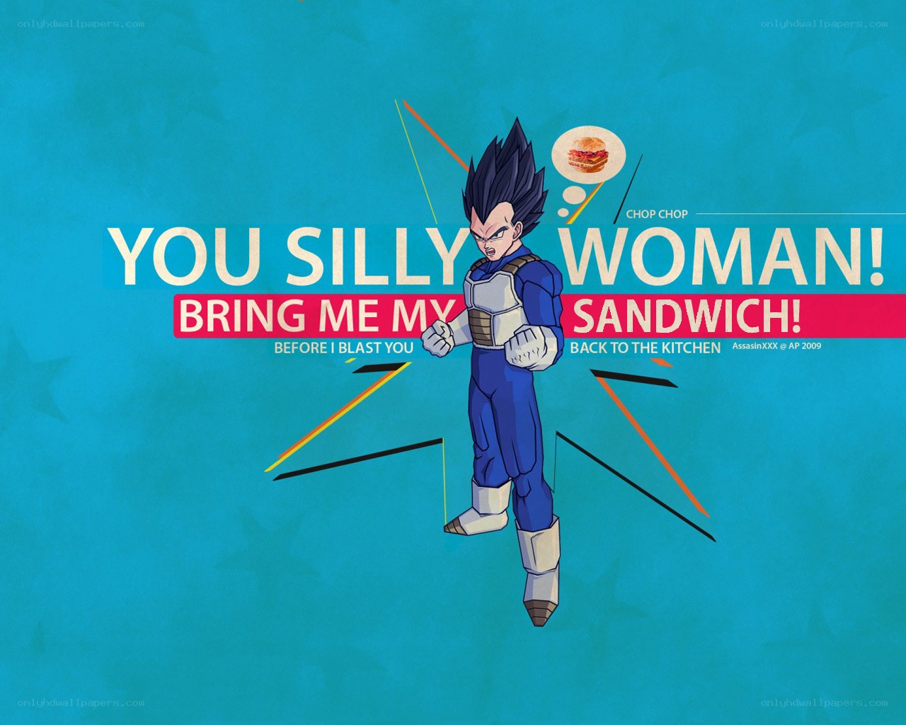 Vegeta demands sandwich
