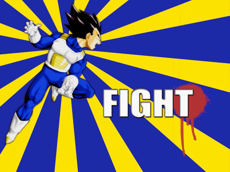Vegeta fighting pose