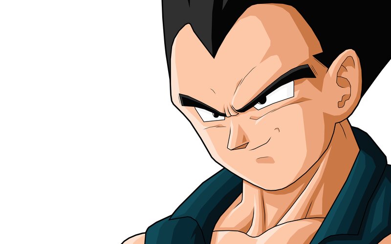 Vegeta from Dragon Ball — Blue, Intense