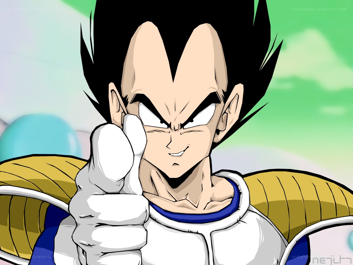 Vegeta giving a thumbs-up
