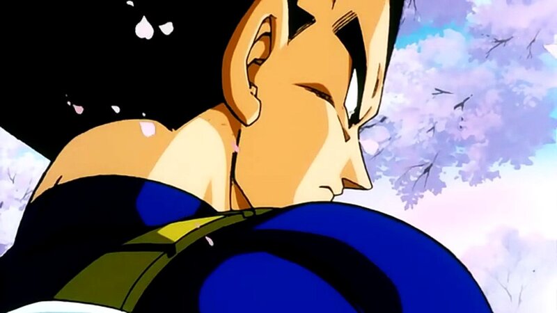 vegeta in a moment of peace