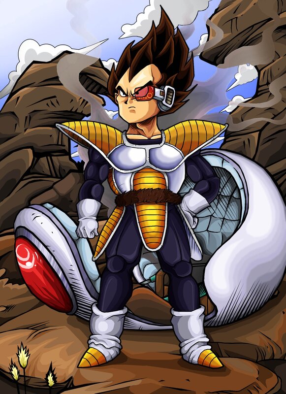 Vegeta in Armor — Brown