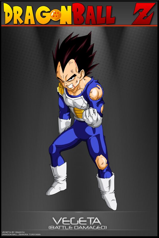 Vegeta in Battle Damage