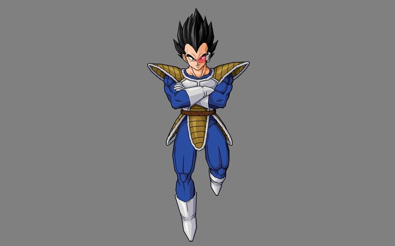 Vegeta in Blue Armor