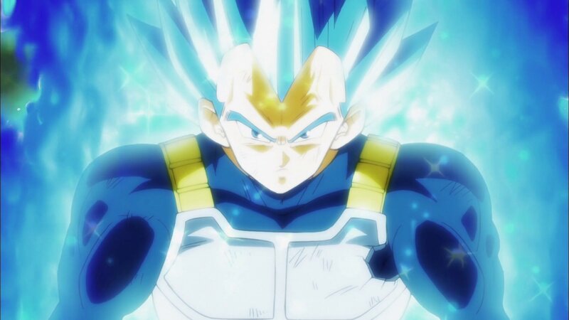 Vegeta in Blue Aura — Dramatic