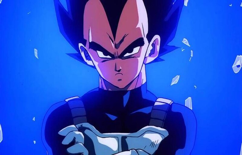 Vegeta in Blue Aura — Intense