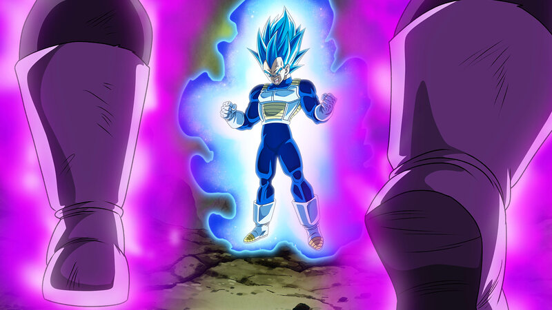 Vegeta in Blue Aura — Purple