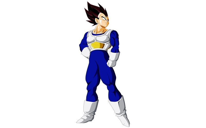 Vegeta in Blue Suit — Confident