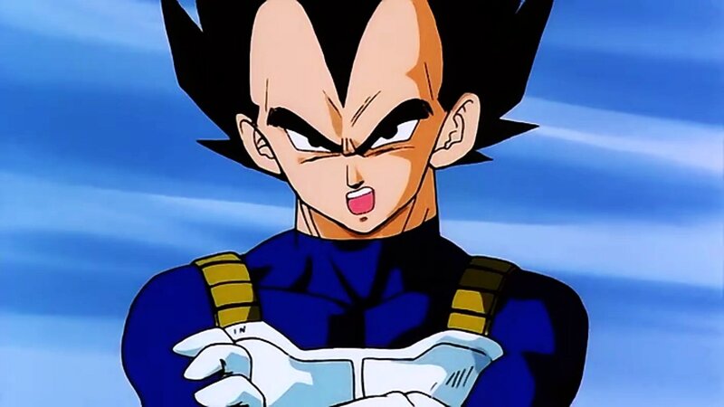 Vegeta in Blue Suit — Intense