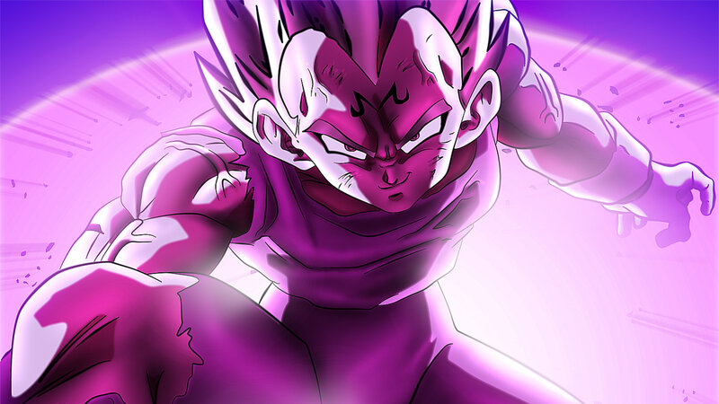Vegeta in Purple Form — Intense
