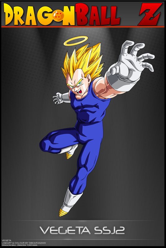 Vegeta in Super Saiyan 2 form