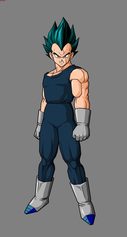 Vegeta in Super Saiyan Blue