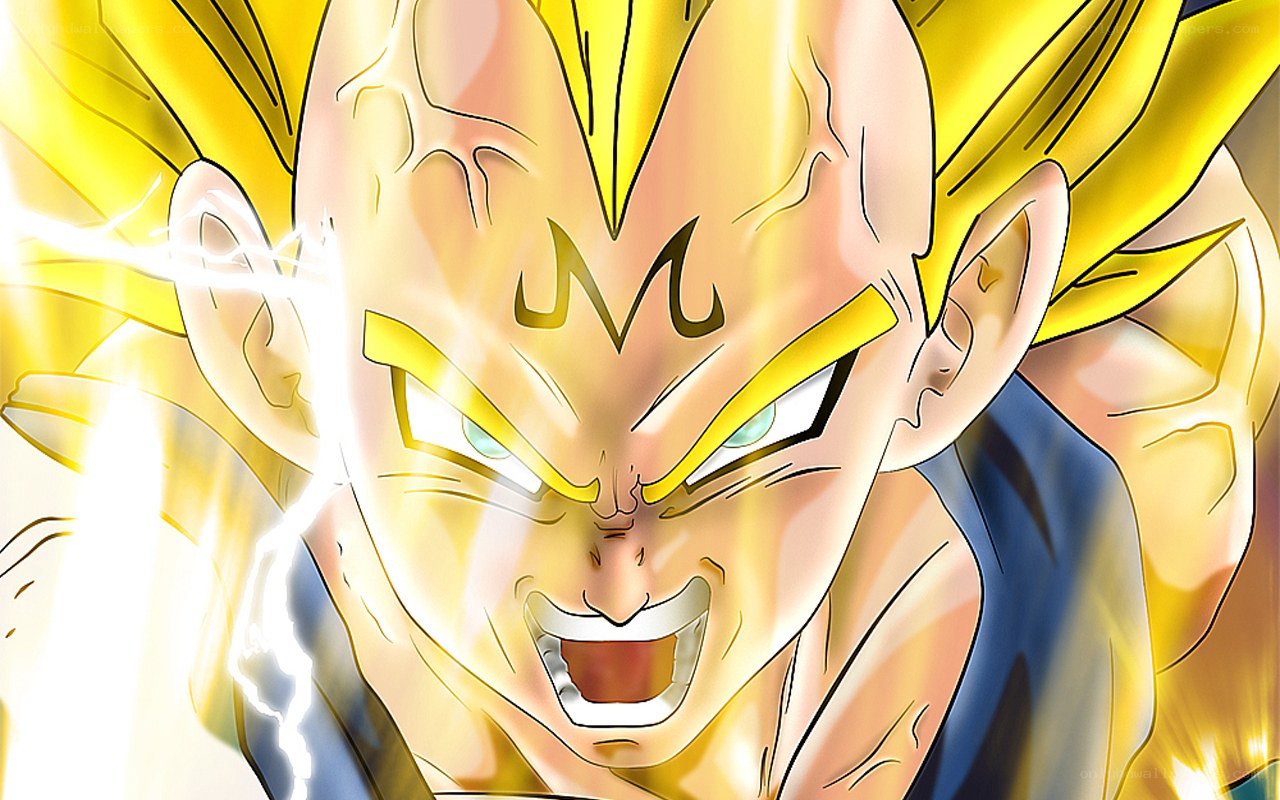 Vegeta in Super Saiyan form