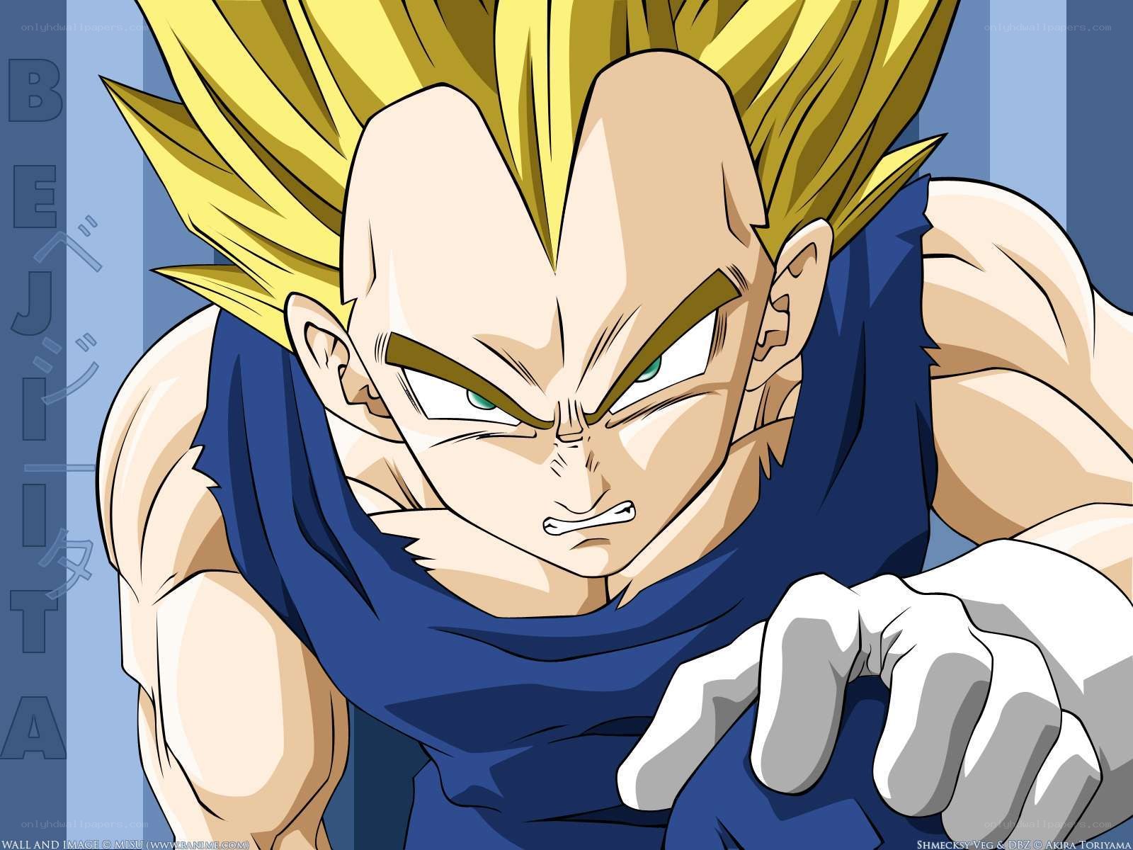 Vegeta in Super Saiyan form