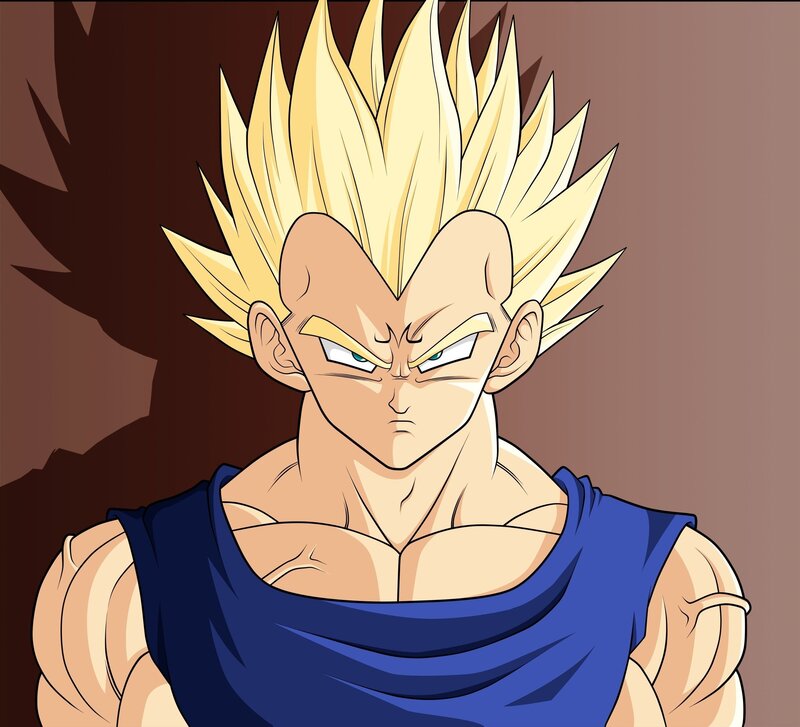 Vegeta in Super Saiyan form
