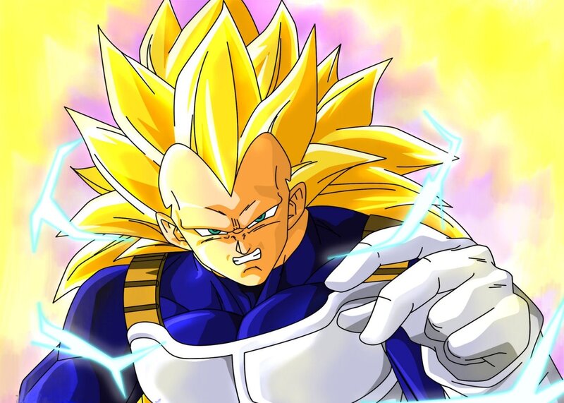 Vegeta in Super Saiyan form