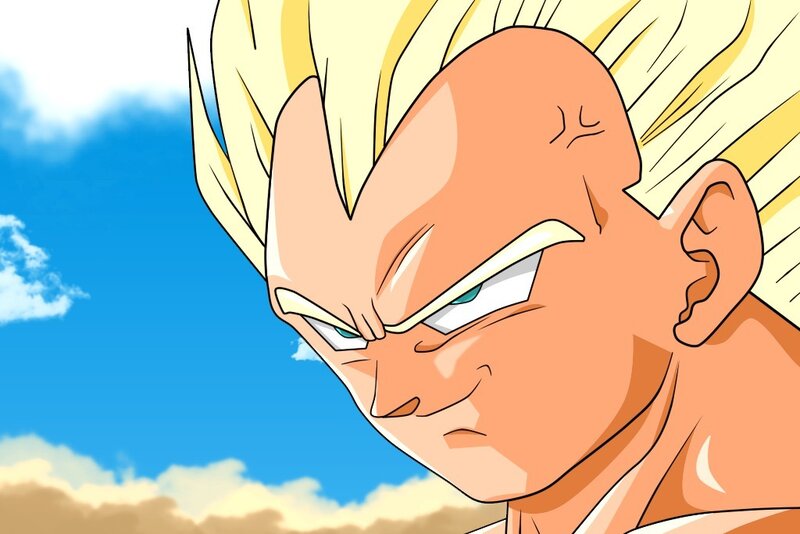 Vegeta in Super Saiyan form