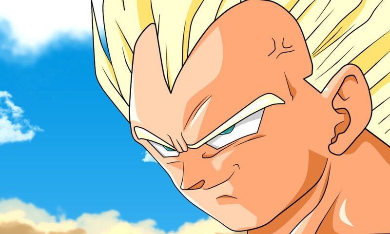 Vegeta in Super Saiyan Form — Blue, Dramatic, Afternoon, Anime