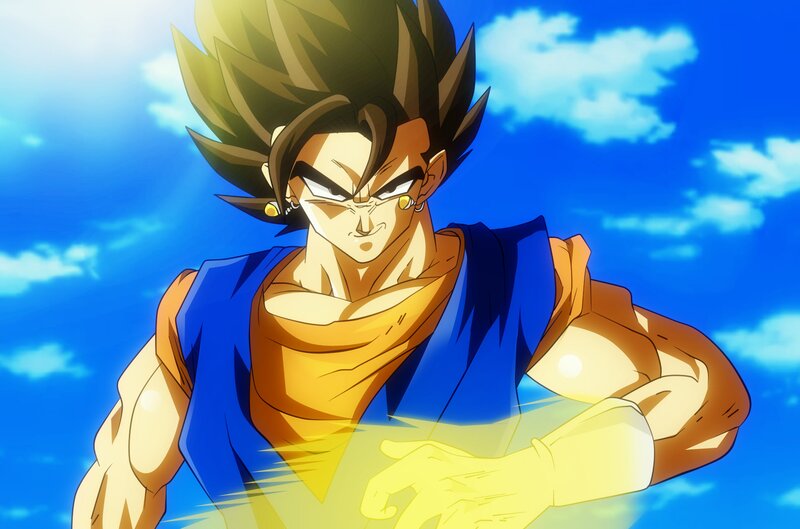 Vegeta in Super Saiyan Form — Blue, Dramatic, Afternoon