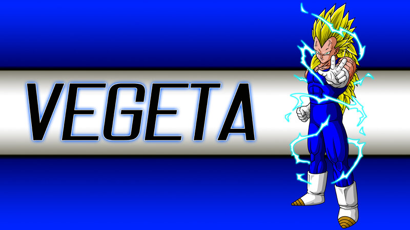 Vegeta in Super Saiyan Form — Blue, Energetic