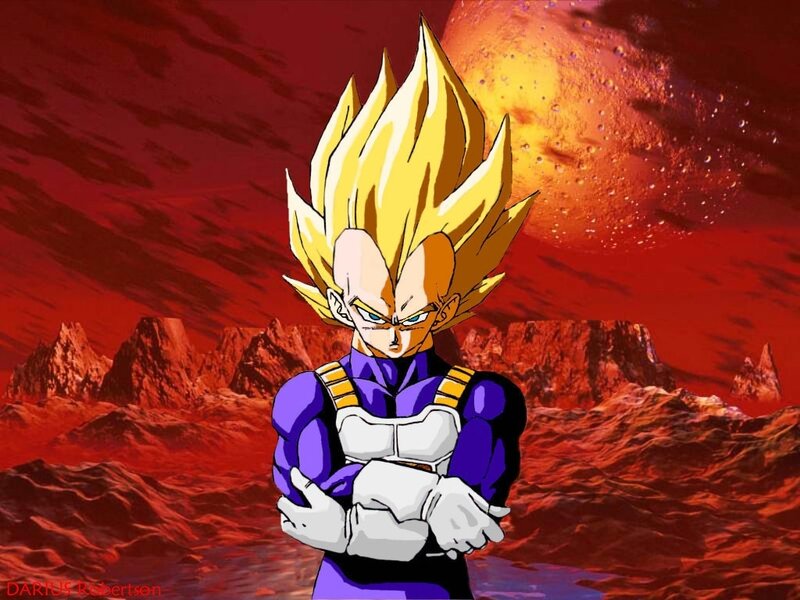 Vegeta in Super Saiyan Form — Red