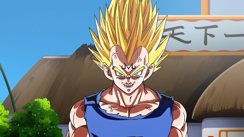 Vegeta in Super Saiyan Form — Yellow, Confident