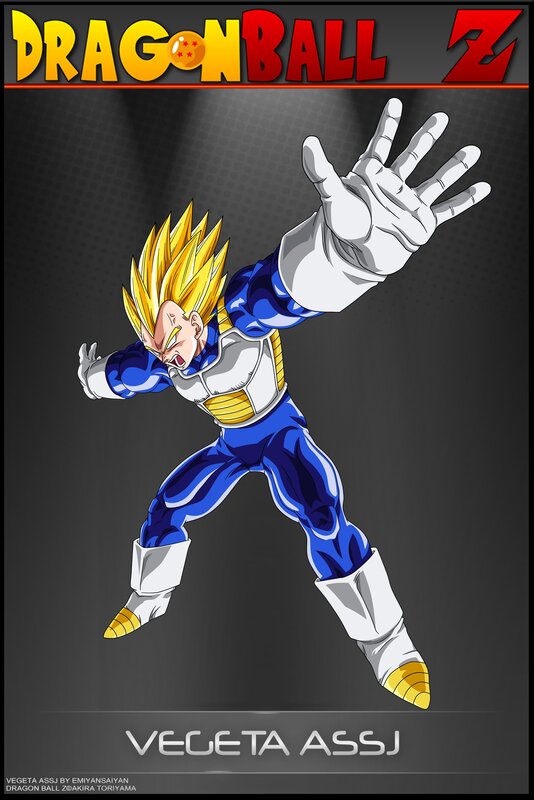 Vegeta in Super Saiyan Form — Yellow, Dramatic, Anime, Character