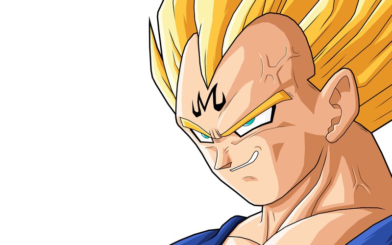Vegeta in Super Saiyan Form — Yellow, Intense, Anime