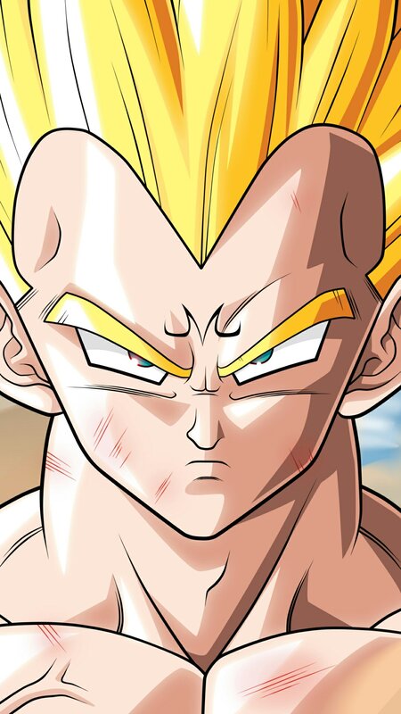 Vegeta in Super Saiyan Form — Yellow, Intense, Manga
