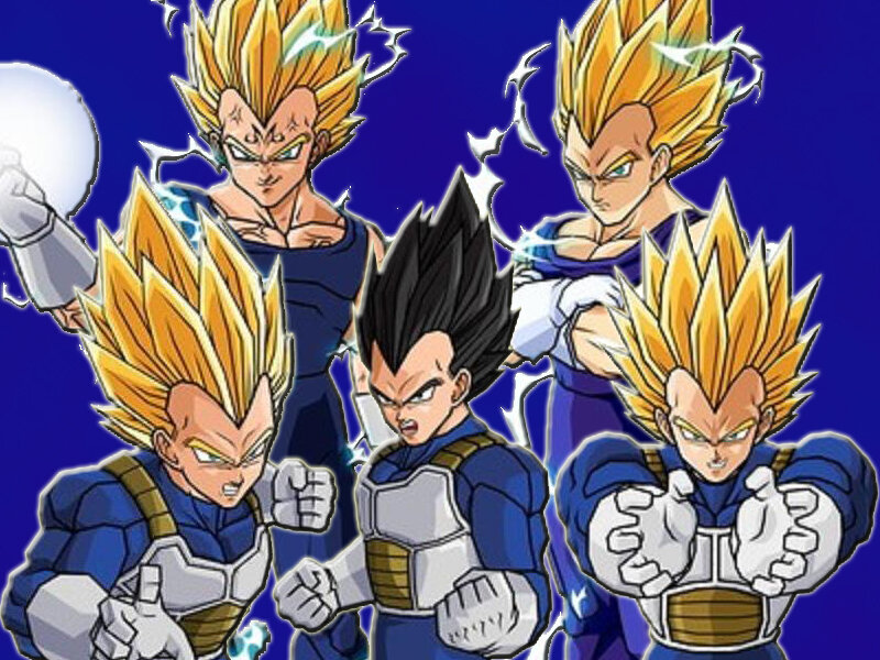 Vegeta in various forms