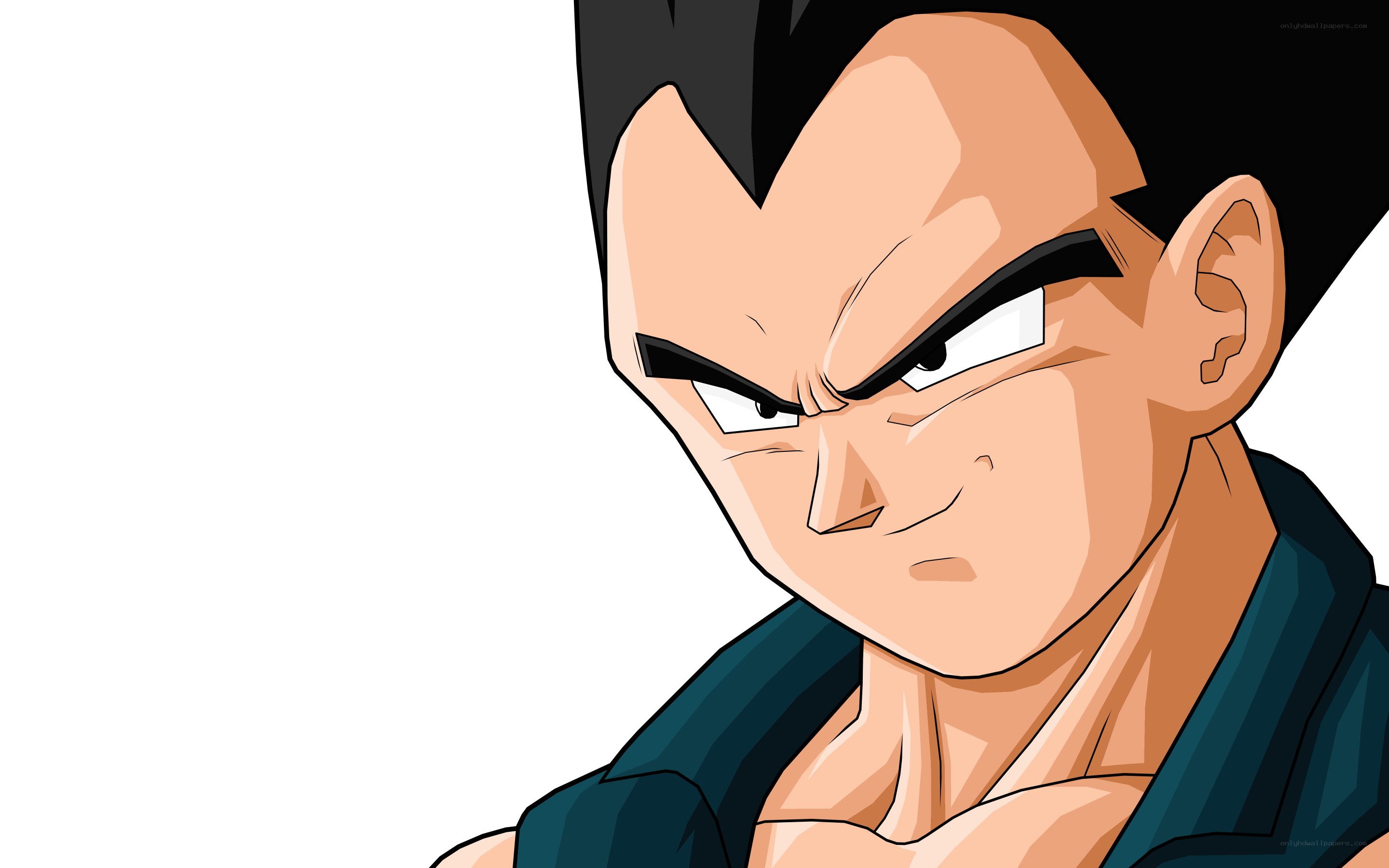Vegeta intense expression