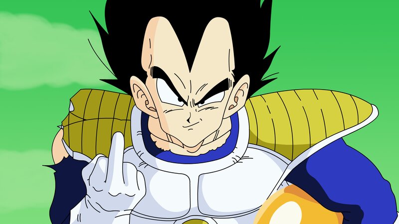 Vegeta Making a Gesture