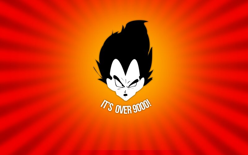 Vegeta power level over 9000