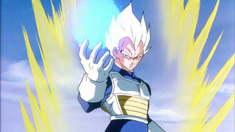 Vegeta powering up