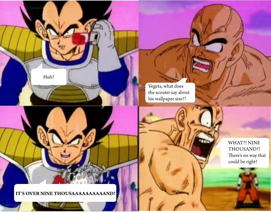 Vegeta's scouter moment