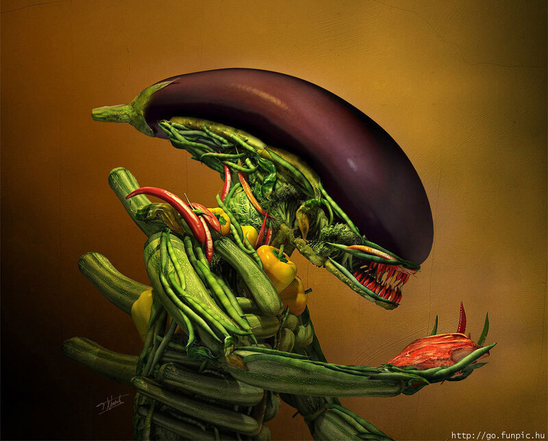 Vegetable alien creature