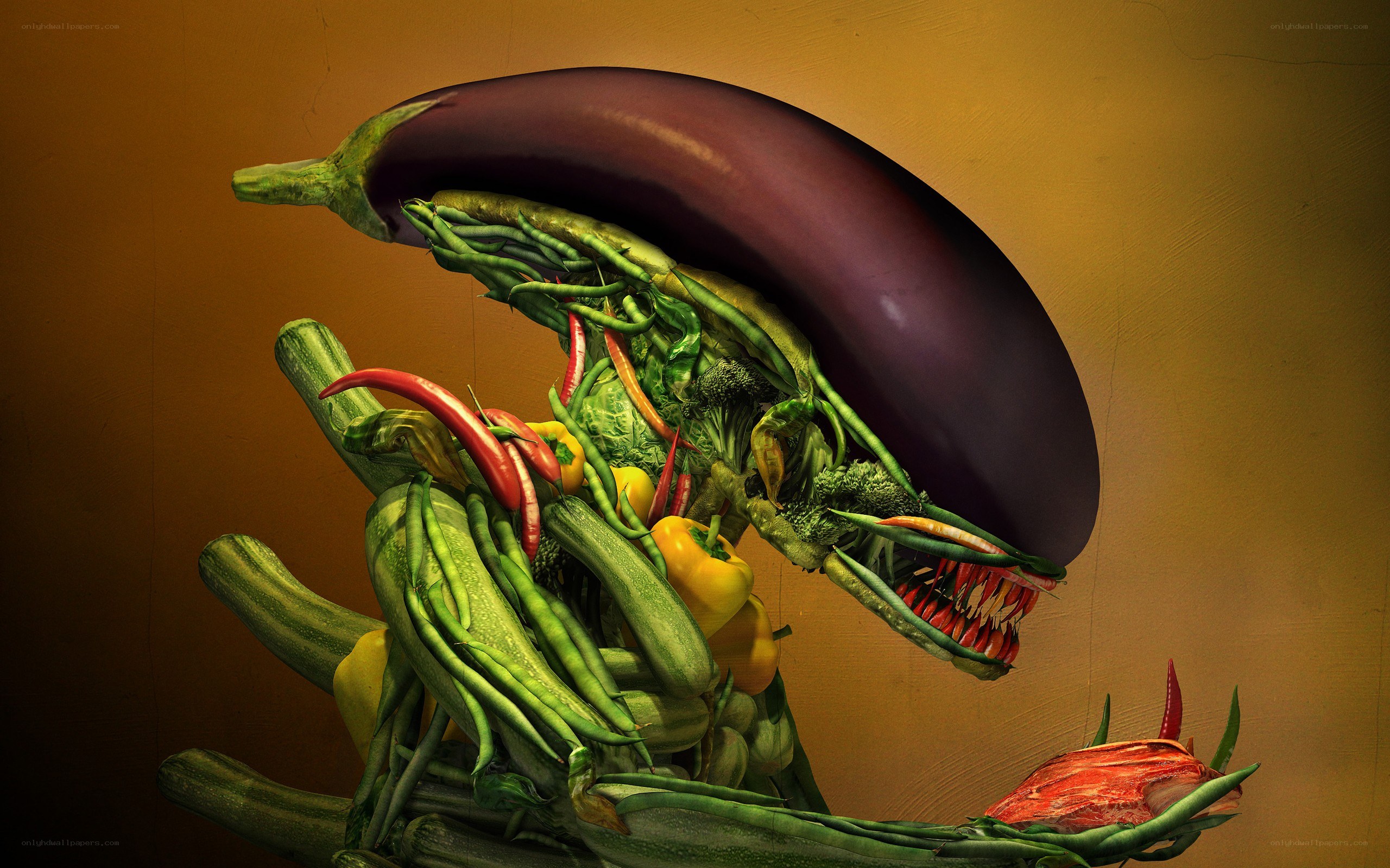 Vegetable alien creature
