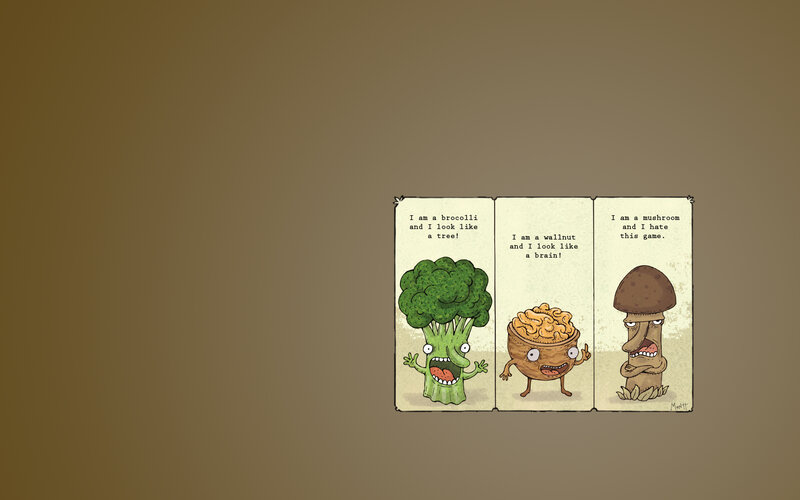 Vegetable characters comic