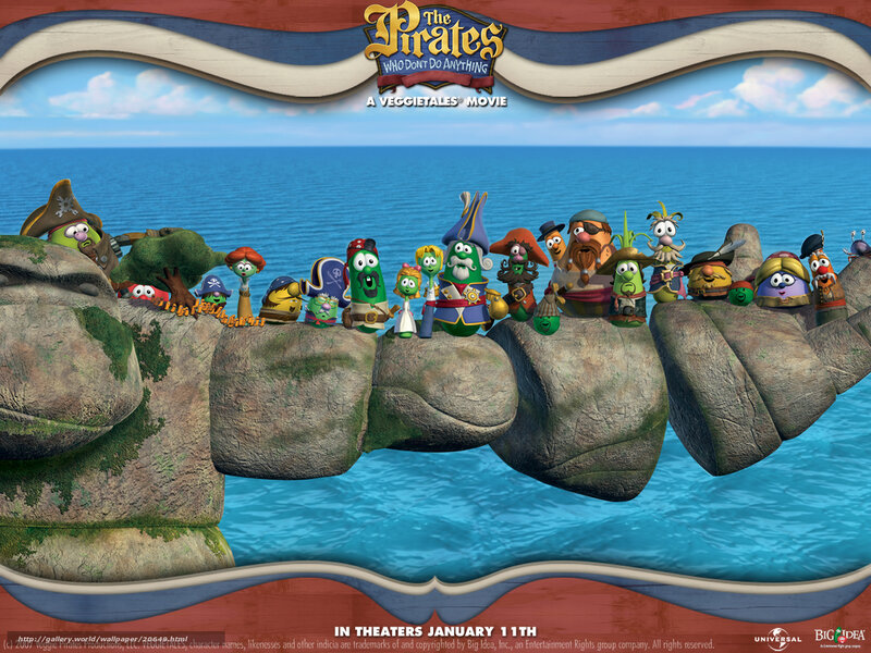 Vegetable Pirates on Rocks