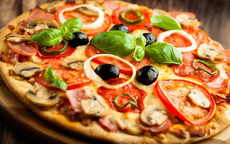 Vegetable Pizza — Red