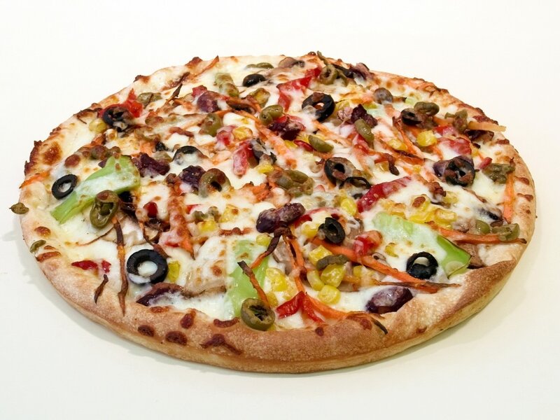 Vegetable Pizza — White