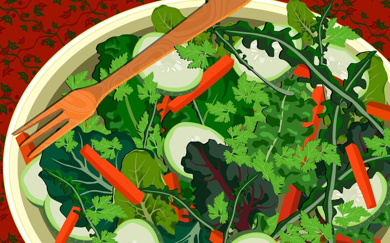 Vegetable Salad in Bowl