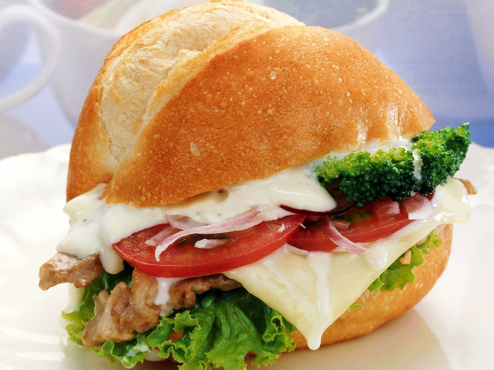 vegetable sandwich with cheese