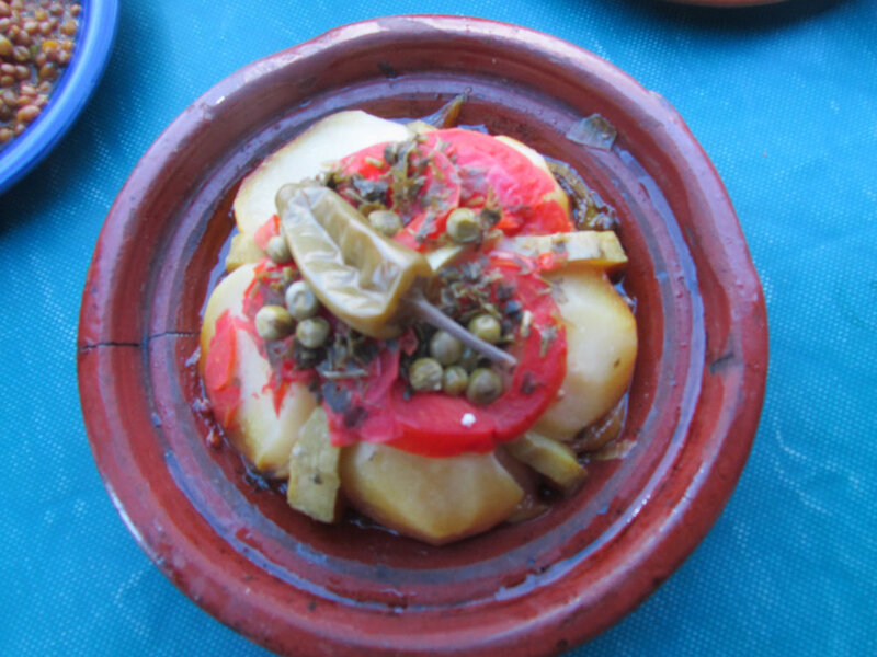 Vegetable Tagine in Bowl — Red