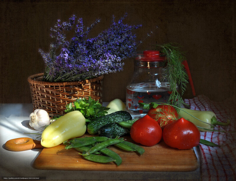 Vegetables and Lavender